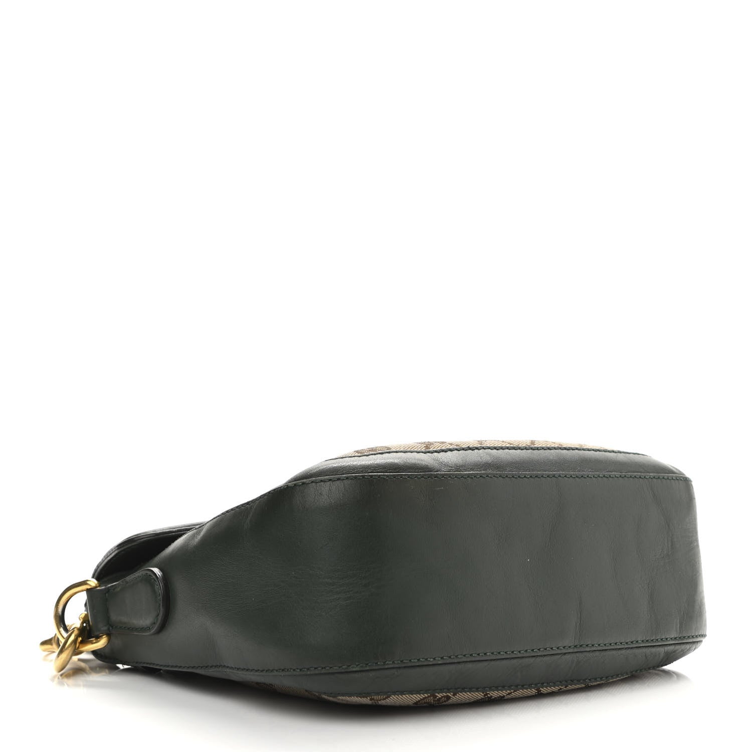 Gucci Monogram Calfskin Medium Lady Web Shoulder Bag Beige Green 3 of 16