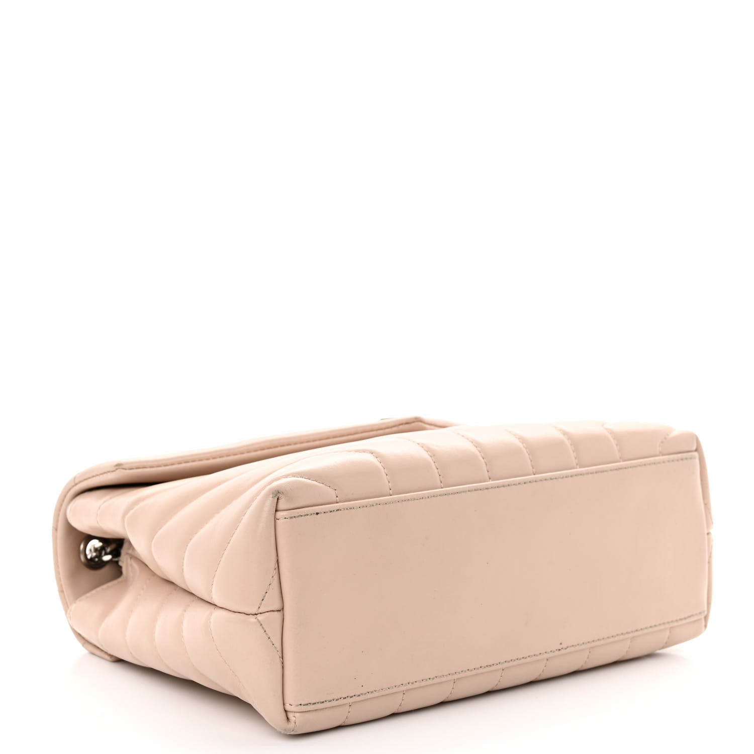 Saint Laurent Calfskin Y Quilted Monogram Small Loulou Chain Satchel Marble Pink 4 of 10