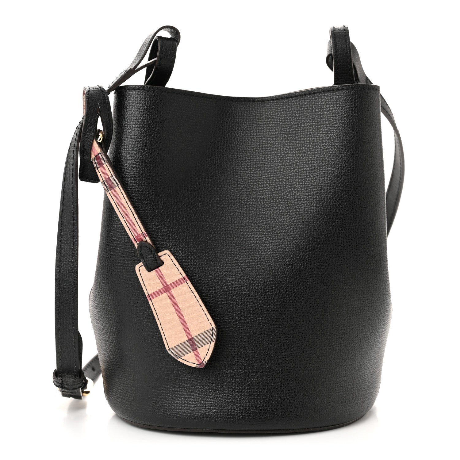 Burberry London Grainy Calfskin Small Lorne Bucket Crossbody Black 1 of 10