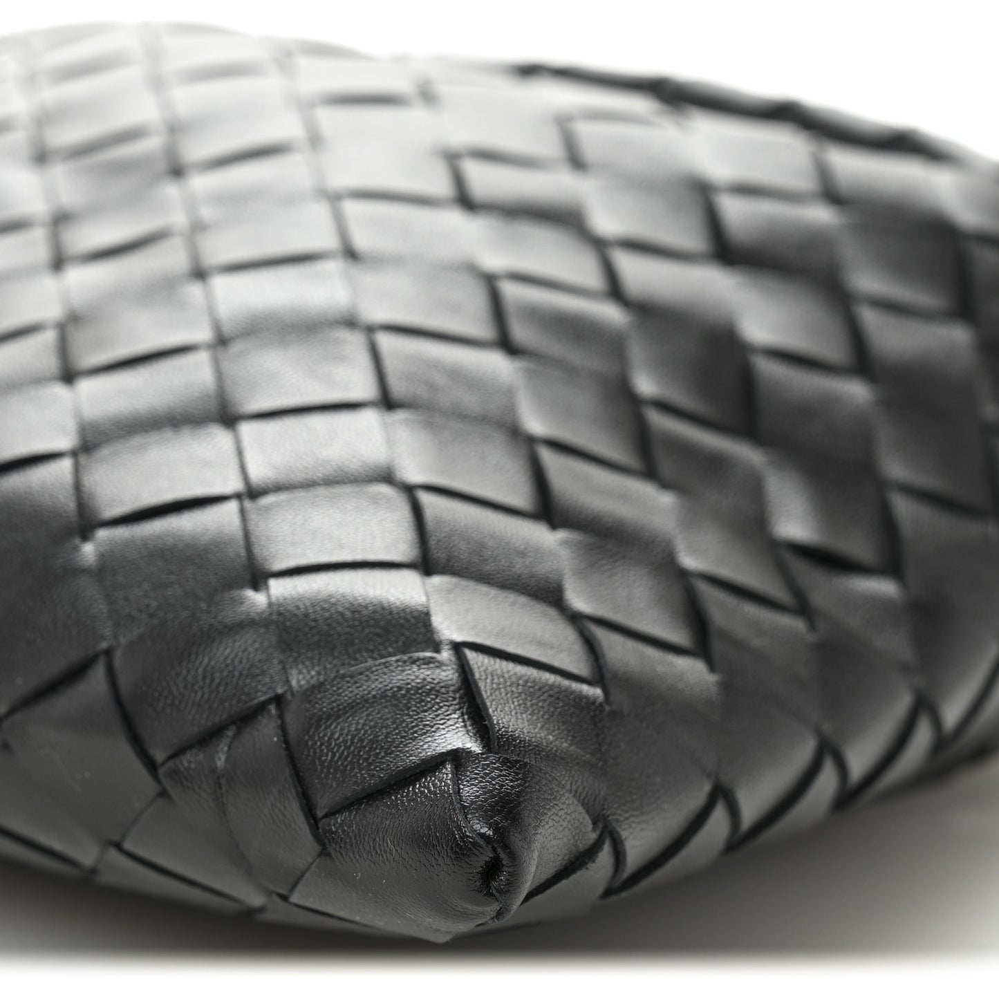 Calfskin Intrecciato Mini Hop Black