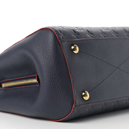 Louis Vuitton Empreinte Montaigne MM Marine Rouge 8 of 10