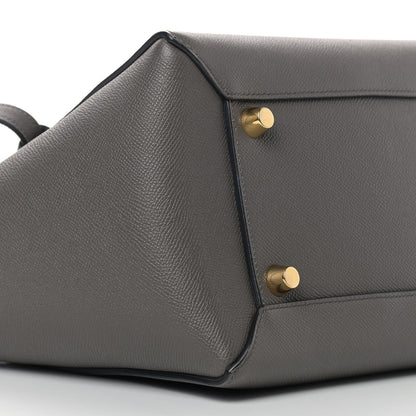 Celine Grained Calfskin Mini Belt Bag Grey 9 of 10