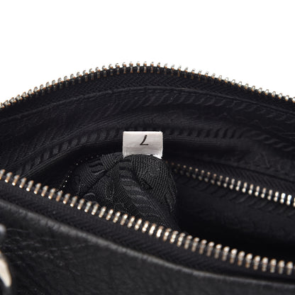Prada Vitello Daino Box Shoulder Bag Nero Black 9 of 14
