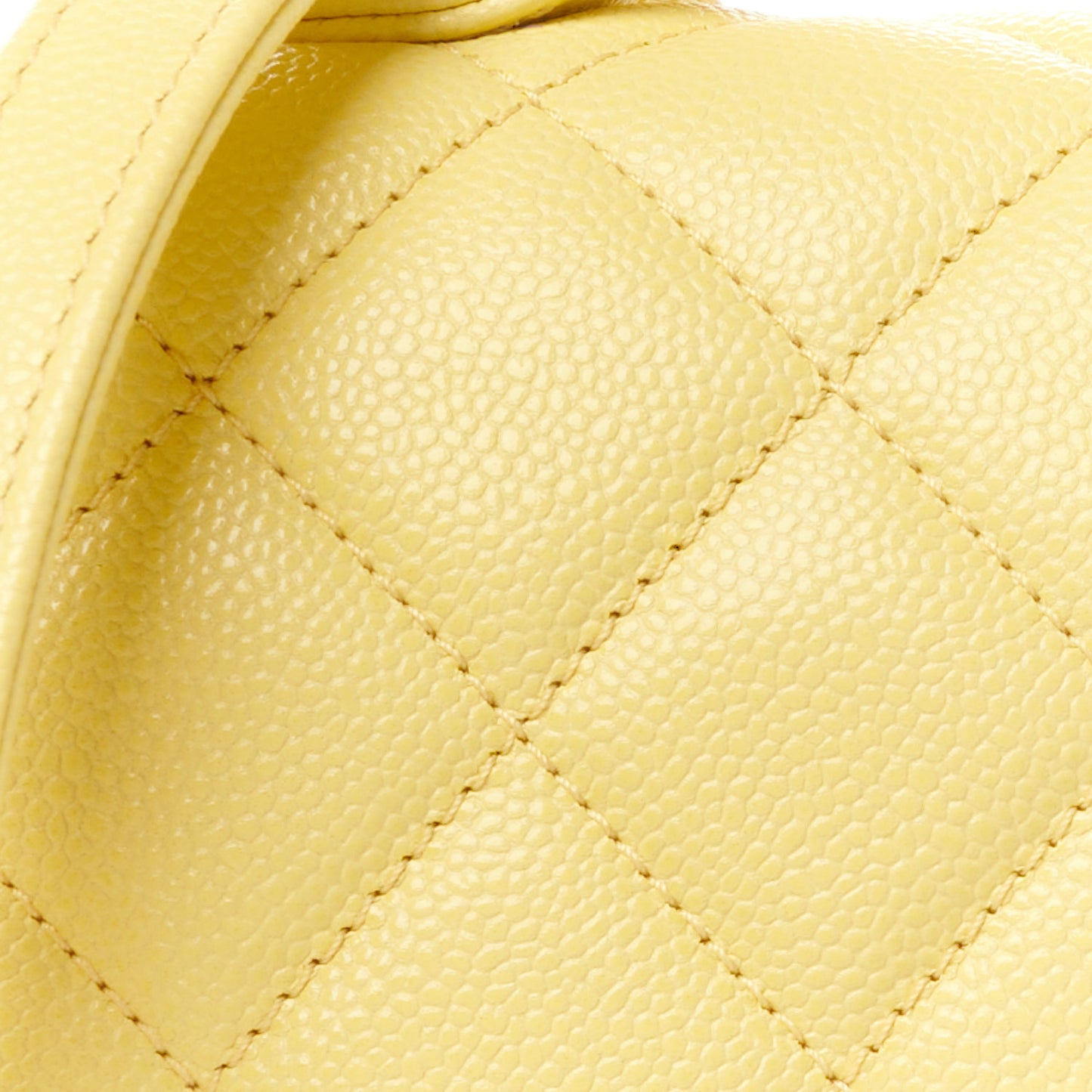 Caviar Quilted Medium Business Affinity Flap Yellow