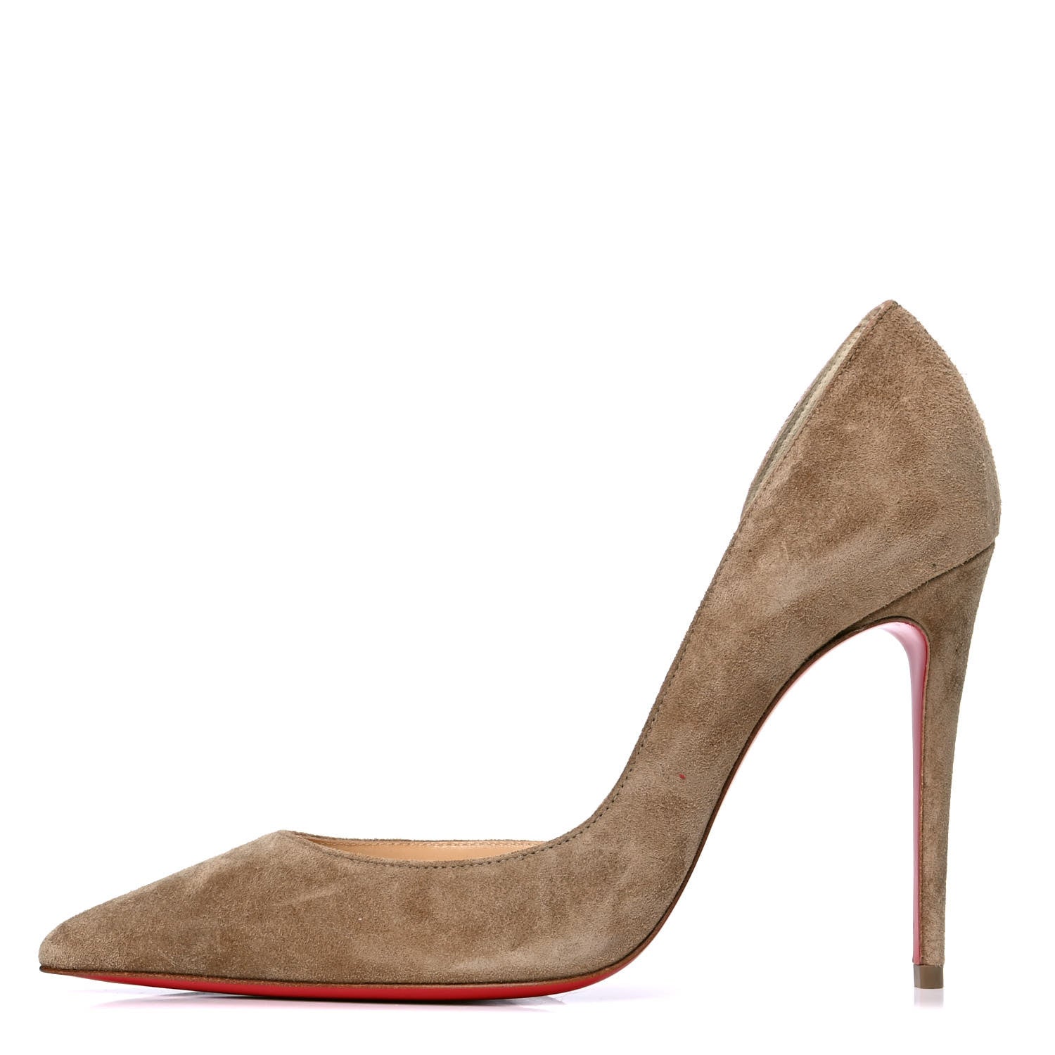 Christian Louboutin Veau Velours Iriza 100 Pumps 36 Cappuccino 1 of 5