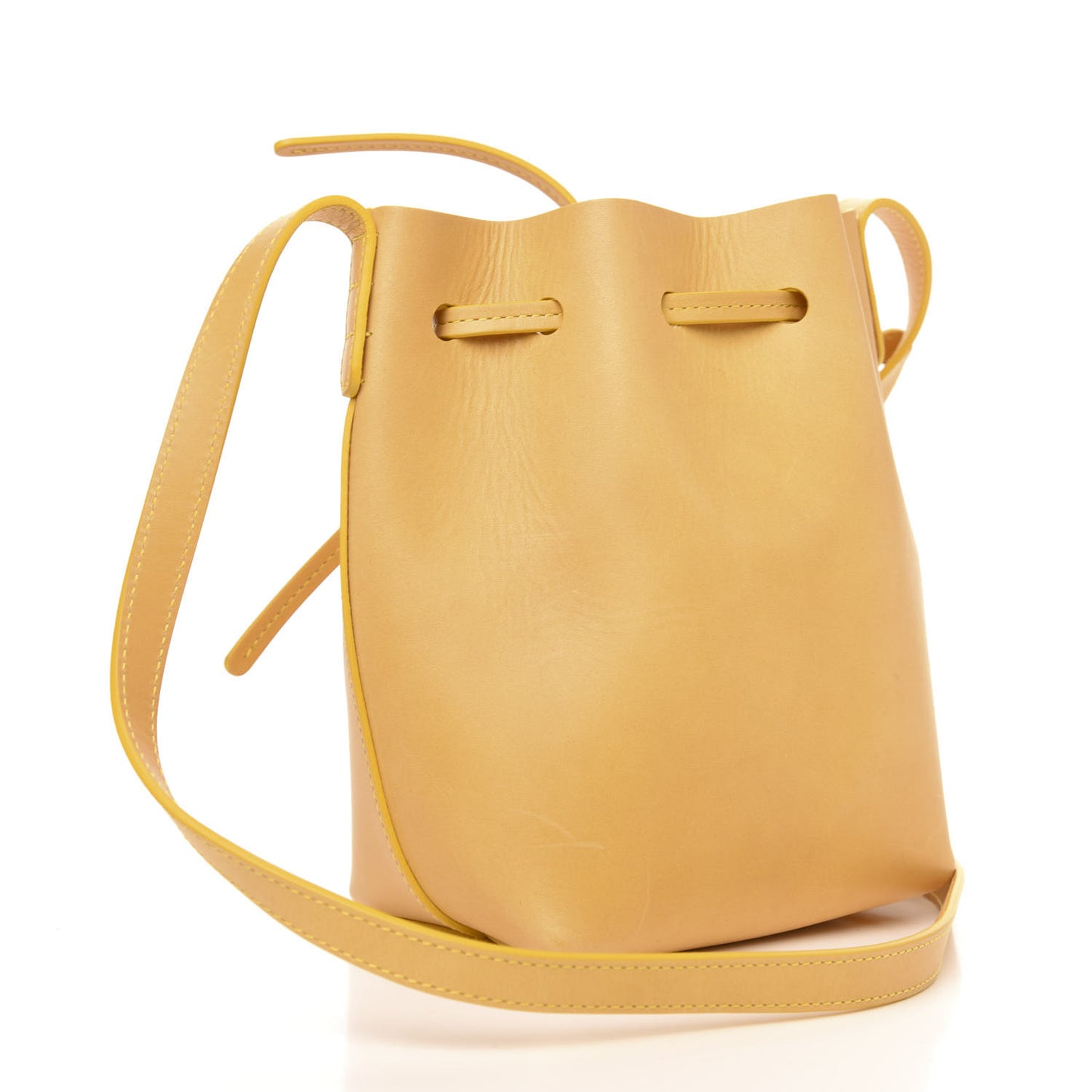 Calfskin Mini Bucket Bag Sun