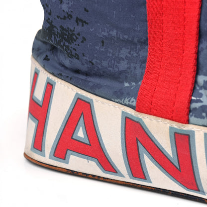 Chanel Canvas Surf Tote Red Blue 13 of 19