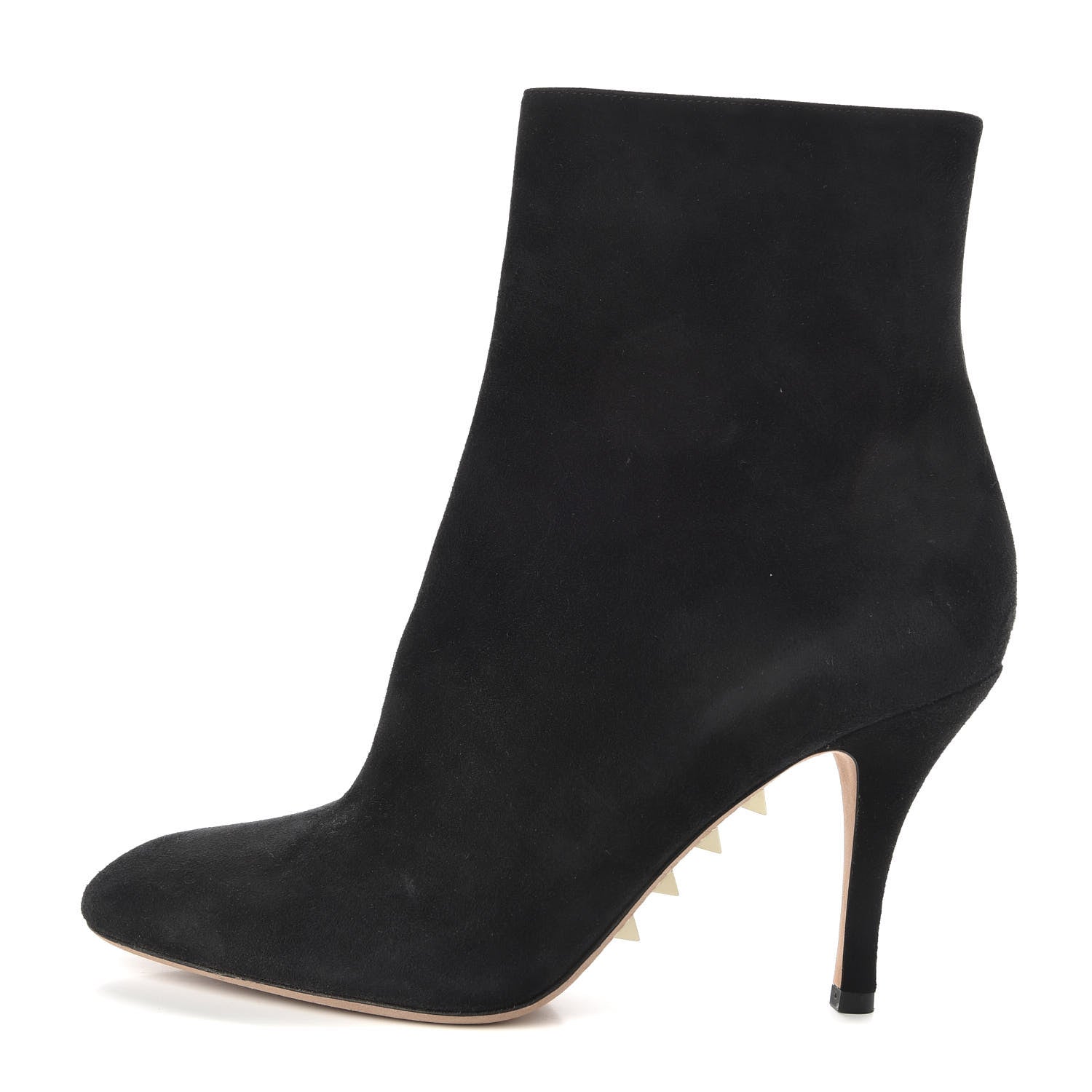 Valentino Garavani Suede Killer Stud Ankle Boots 40 Black 1 of 9