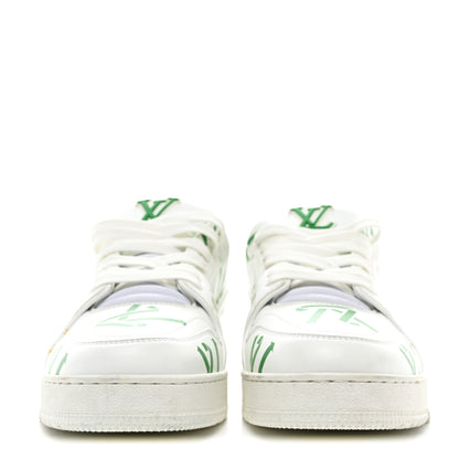 Louis Vuitton Mens LV Trainer Sneakers 8 Green 2 of 11