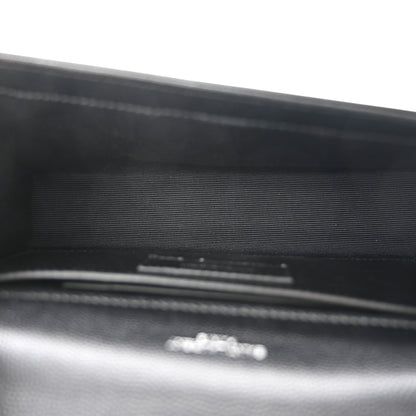 Saint Laurent Grain De Poudre Small Monogram Kate Satchel Black 5 of 12