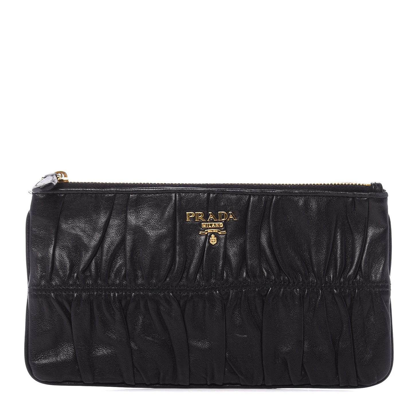 Nappa Gaufre Pouch Black