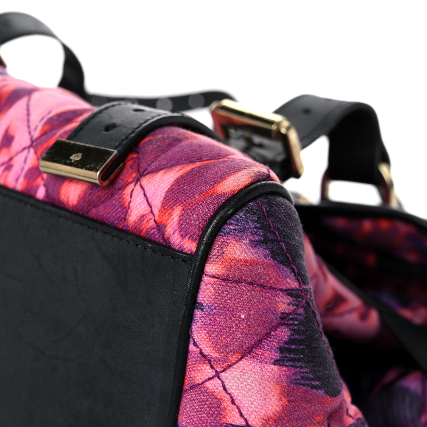 Mulberry Denim Alexa Quilted Loopy Leopard Print Purple Red 9 of 21