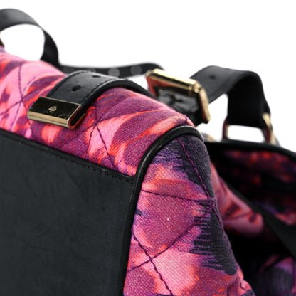 Mulberry Denim Alexa Quilted Loopy Leopard Print Purple Red 9 of 21