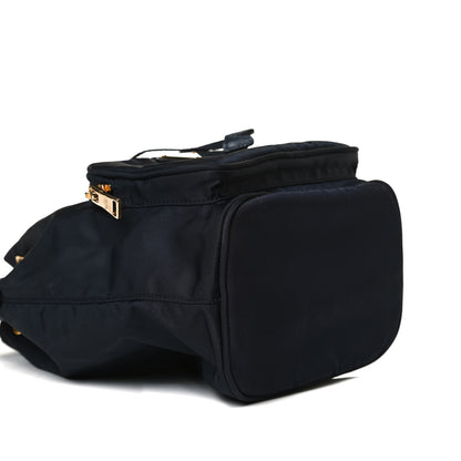 Prada Saffiano Tessuto Nylon Mini Bucket Crossbody Bag Navy 8 of 14