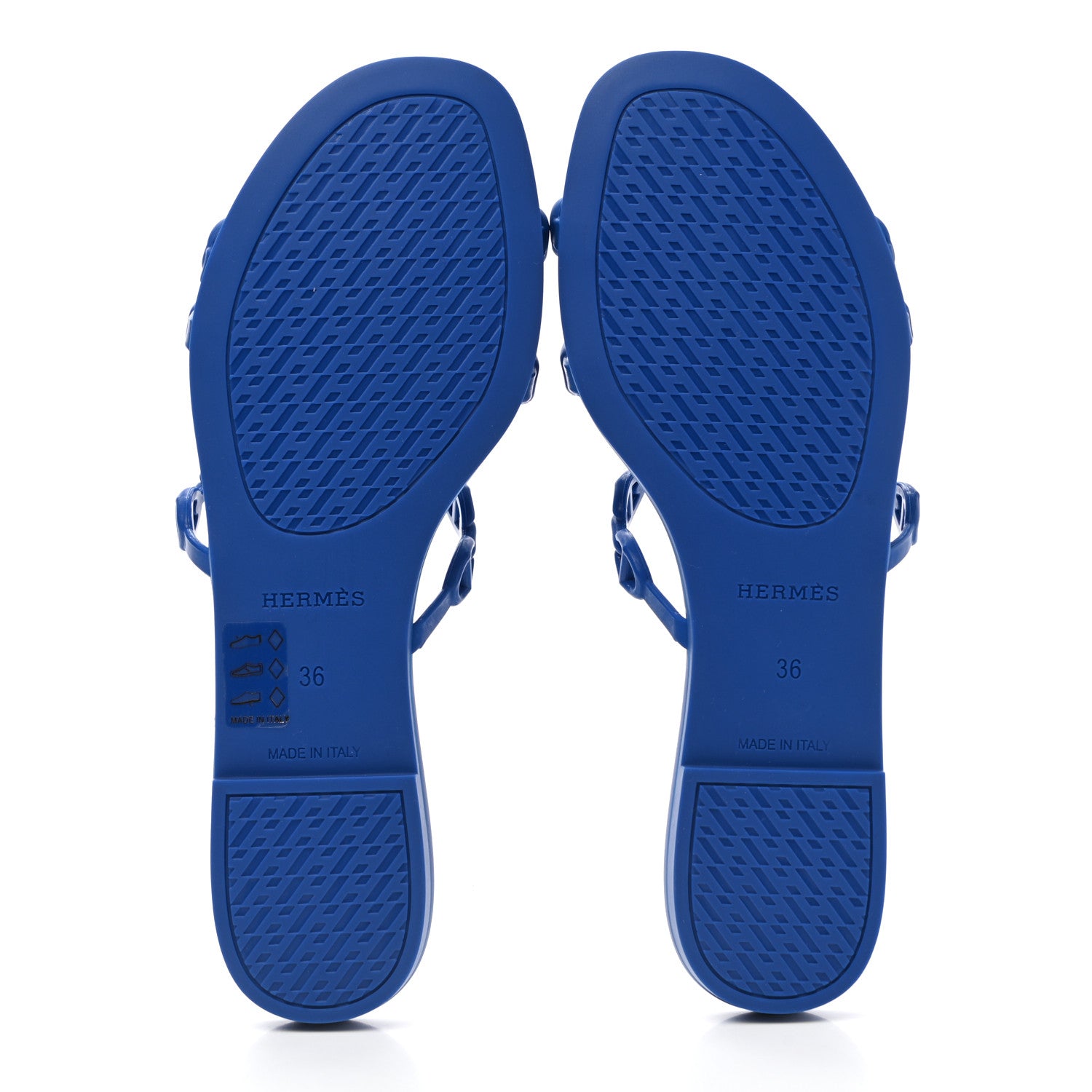 Hermes TPU Rivage Sandals 36 Bleu Smalt 5 of 8