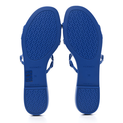 Hermes TPU Rivage Sandals 36 Bleu Smalt 5 of 8