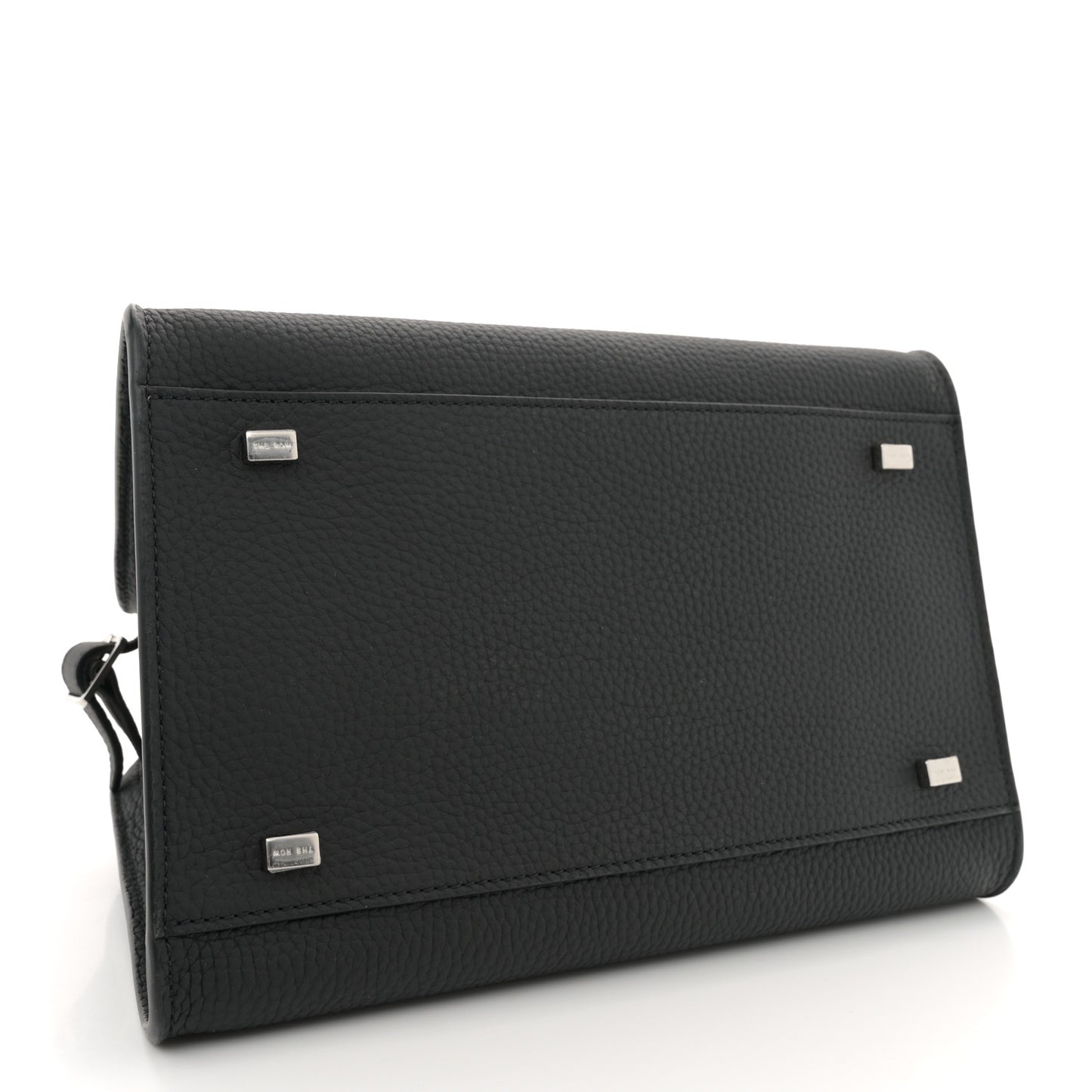 Grained Calfskin Soft Margaux 10 Bag Black
