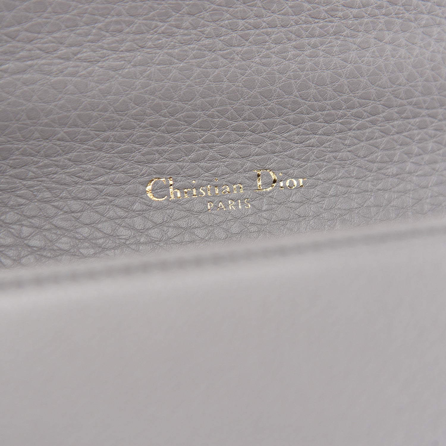Christian Dior Grained Calfskin Medium Diorama Flap Bag Gris 6 of 9