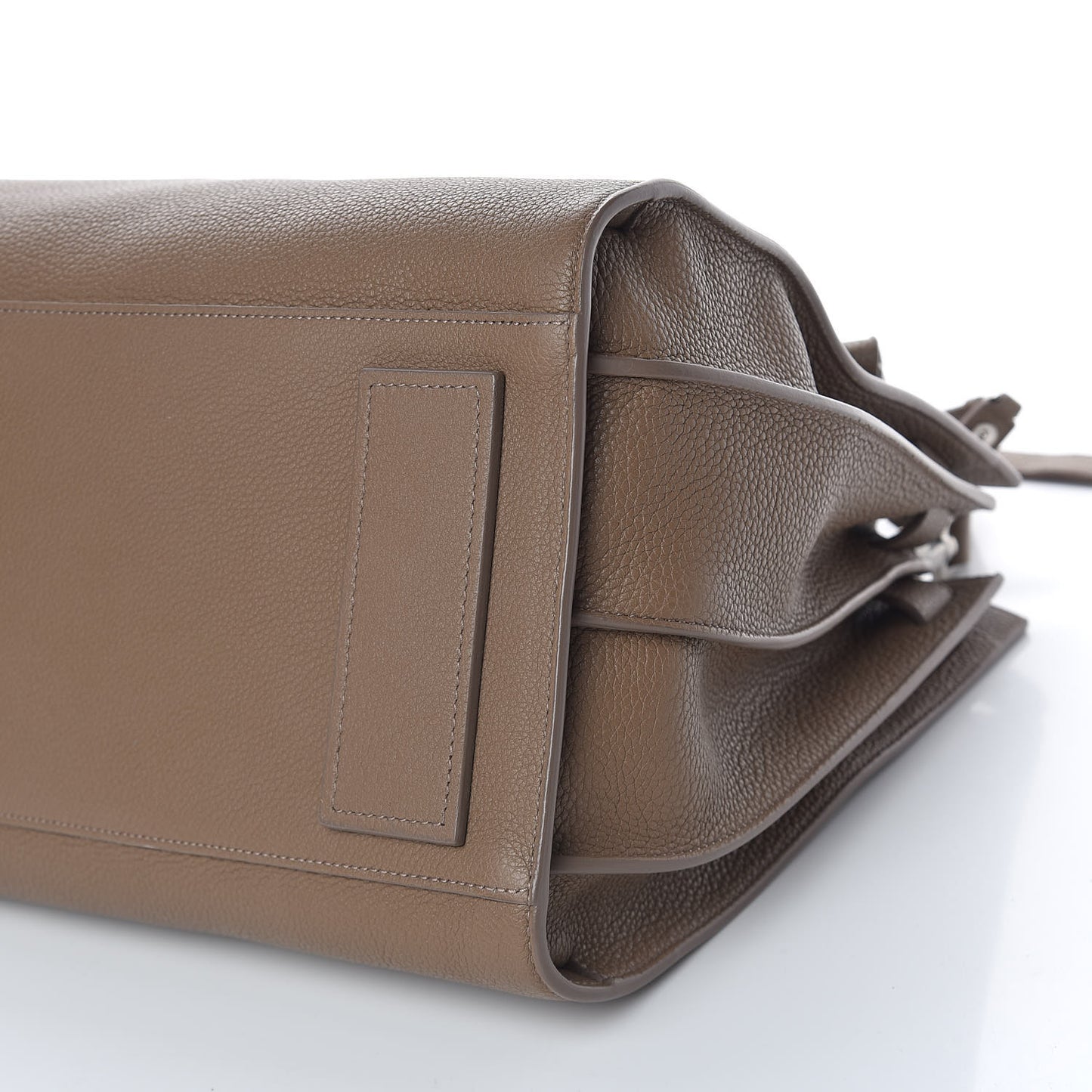 Grained Calfskin Medium Souple Sac De Jour Taupe