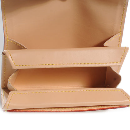 Louis Vuitton Monogram Multicolor Porte-Monnaie Plat Coin Purse White 5 of 7