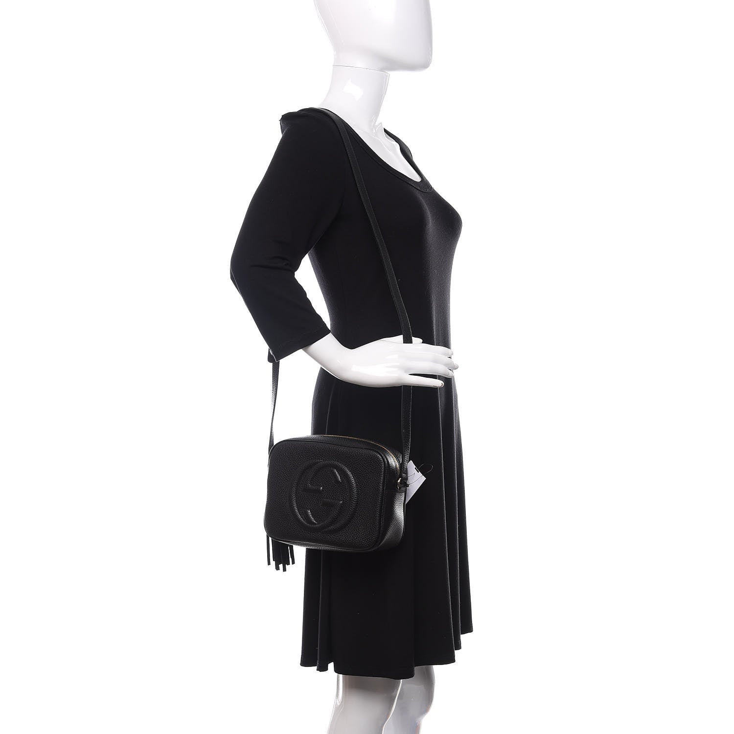 Gucci Pebbled Calfskin Small Soho Disco Bag Black 2 of 10