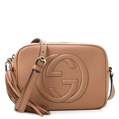 Gucci Pebbled Calfskin Small Soho Disco Bag Camelia 1 of 9