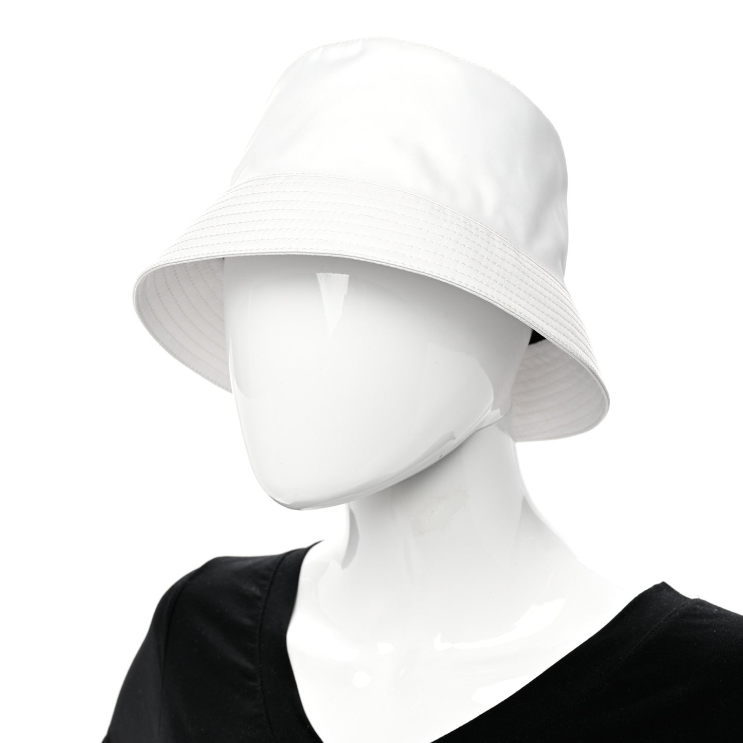 Nylon Bucket Hat M White