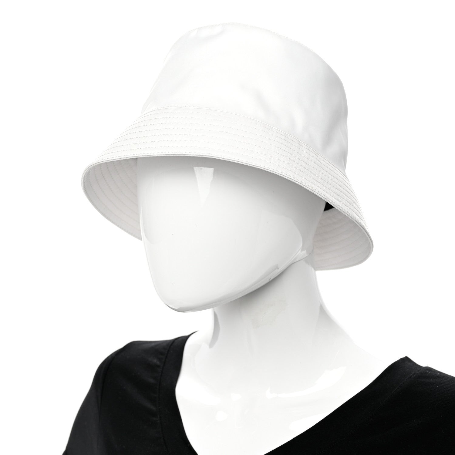 Prada Nylon Bucket Hat M White 1 of 10