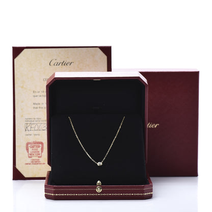 Cartier 18K Yellow Gold Diamond LM D'Amour Pendant Necklace 6 of 6
