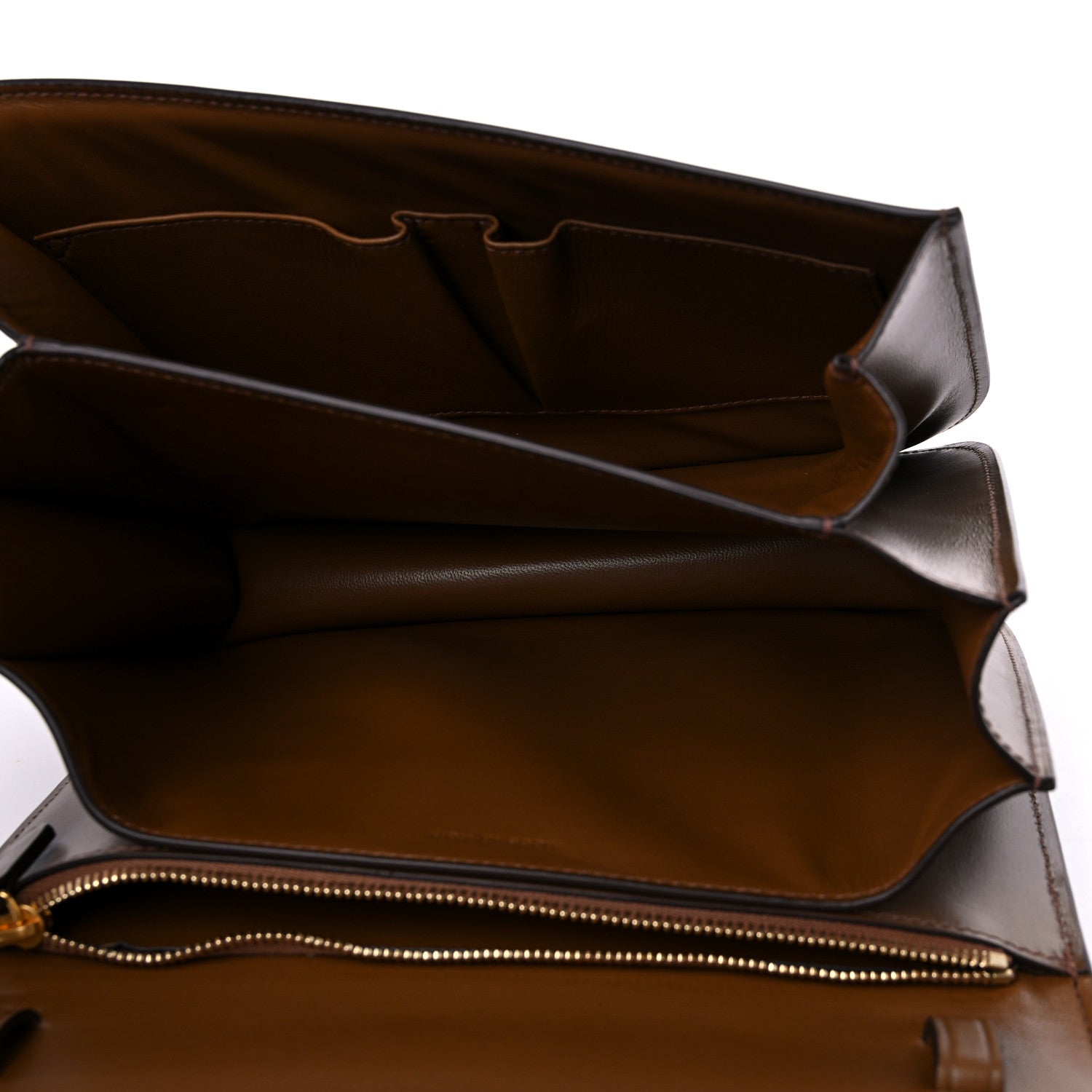 Celine Smooth Calfskin Medium Classic Box Flap Bag Camel 5 of 9