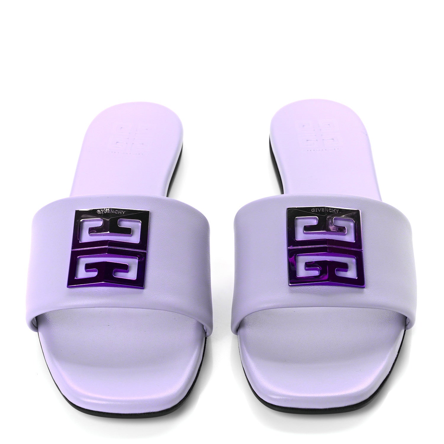 Givenchy Lambskin 4G Flat Sandals 40 Lilac 5 of 9
