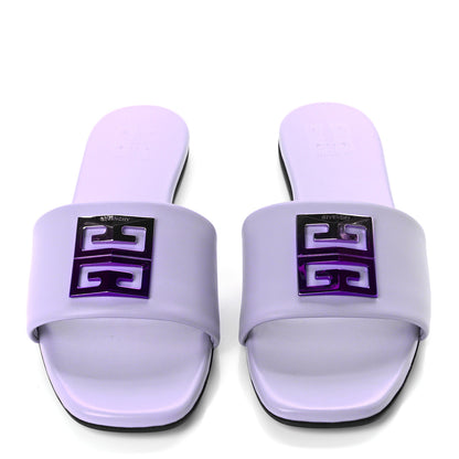 Givenchy Lambskin 4G Flat Sandals 40 Lilac 5 of 9