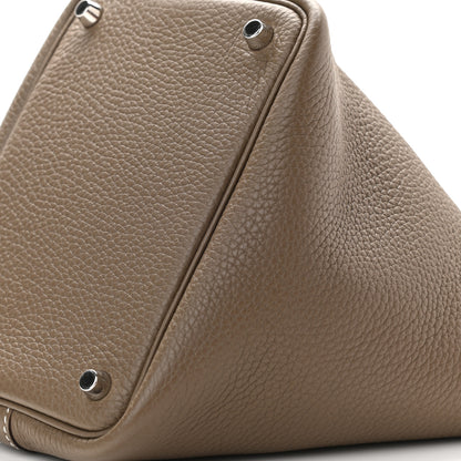 Hermes Taurillon Clemence Picotin Lock 18 PM Etoupe 9 of 9