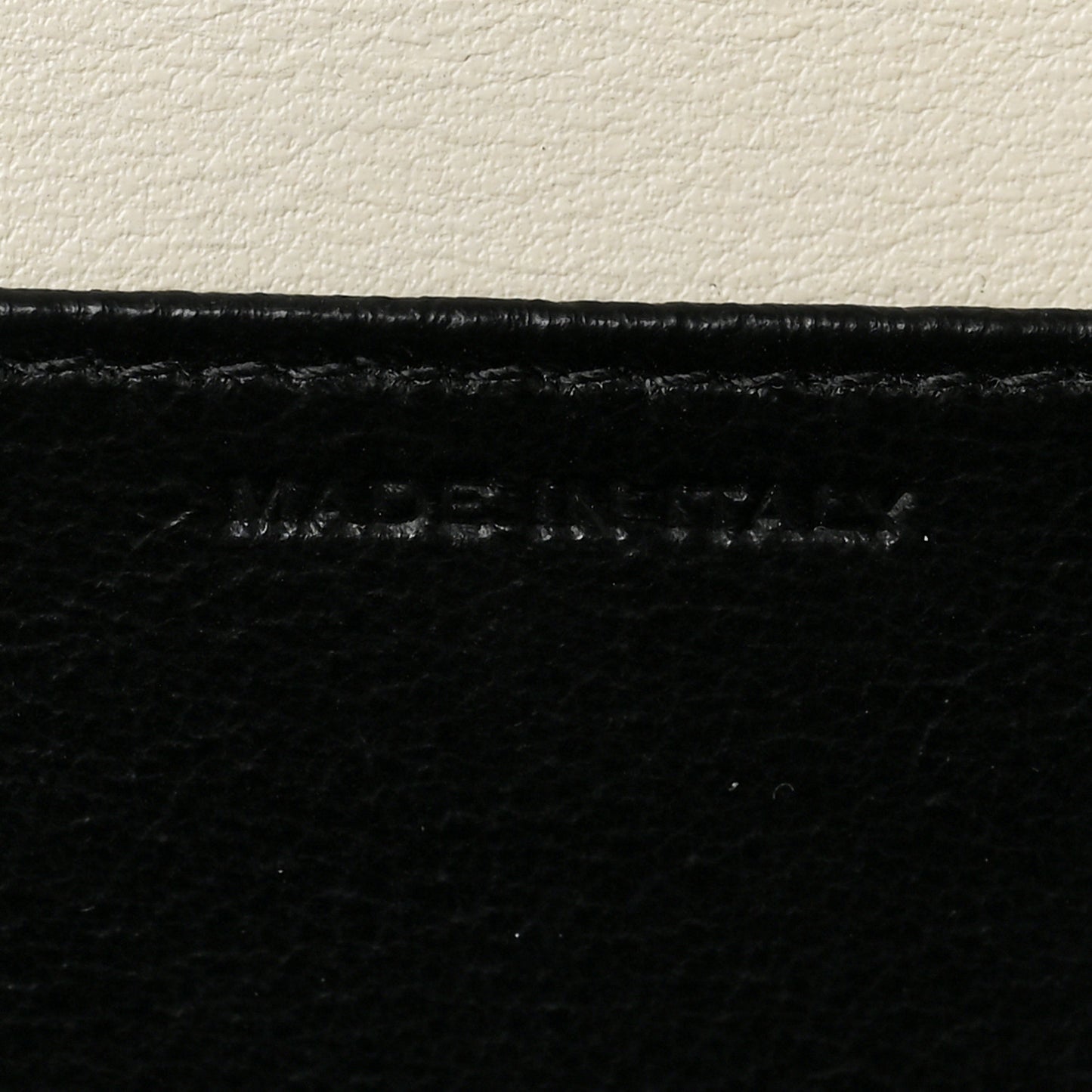 Calfskin Crocodile Embossed Monogram Uptown Chain Wallet Crema Soft