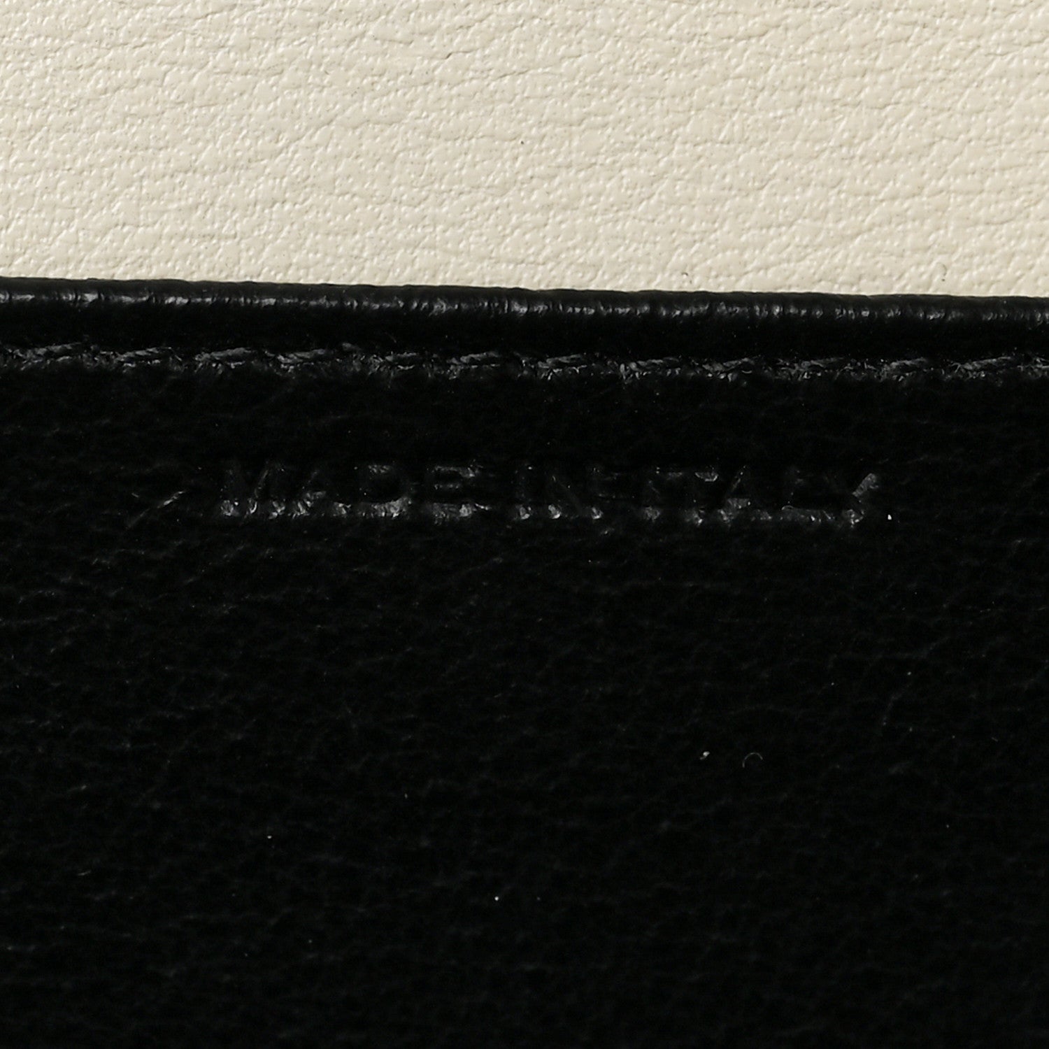 Saint Laurent Calfskin Crocodile Embossed Monogram Uptown Chain Wallet Crema Soft 6 of 8