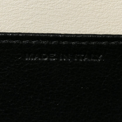 Saint Laurent Calfskin Crocodile Embossed Monogram Uptown Chain Wallet Crema Soft 6 of 8