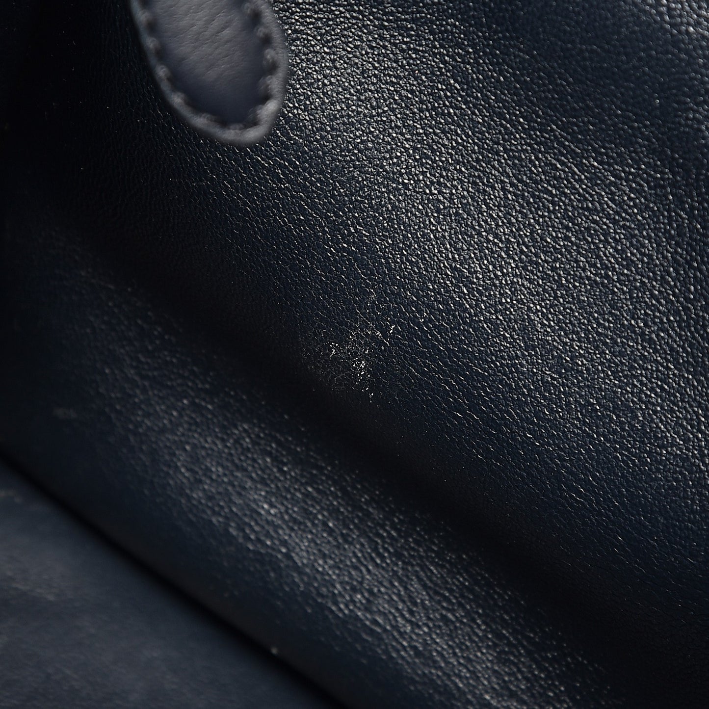Smooth Calfskin Mini Luggage Navy Blue