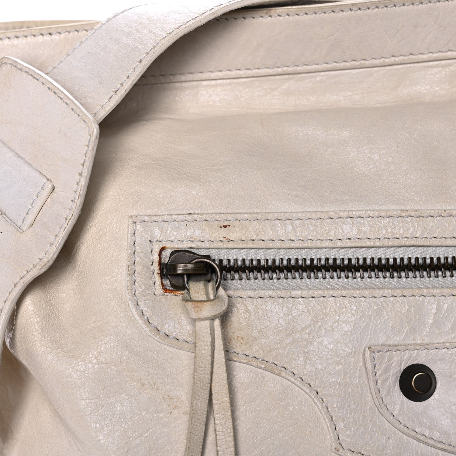 Balenciaga Agneau Classic Hardware Velo White Light 7 of 12