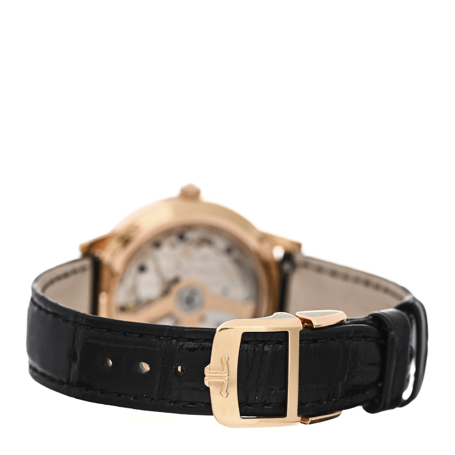 Jaeger-LeCoultre 18K Rose Gold Alligator Diamond Bezel 34mm Rendez-Vous Automatic Watch Silver Q3442440 3 of 5
