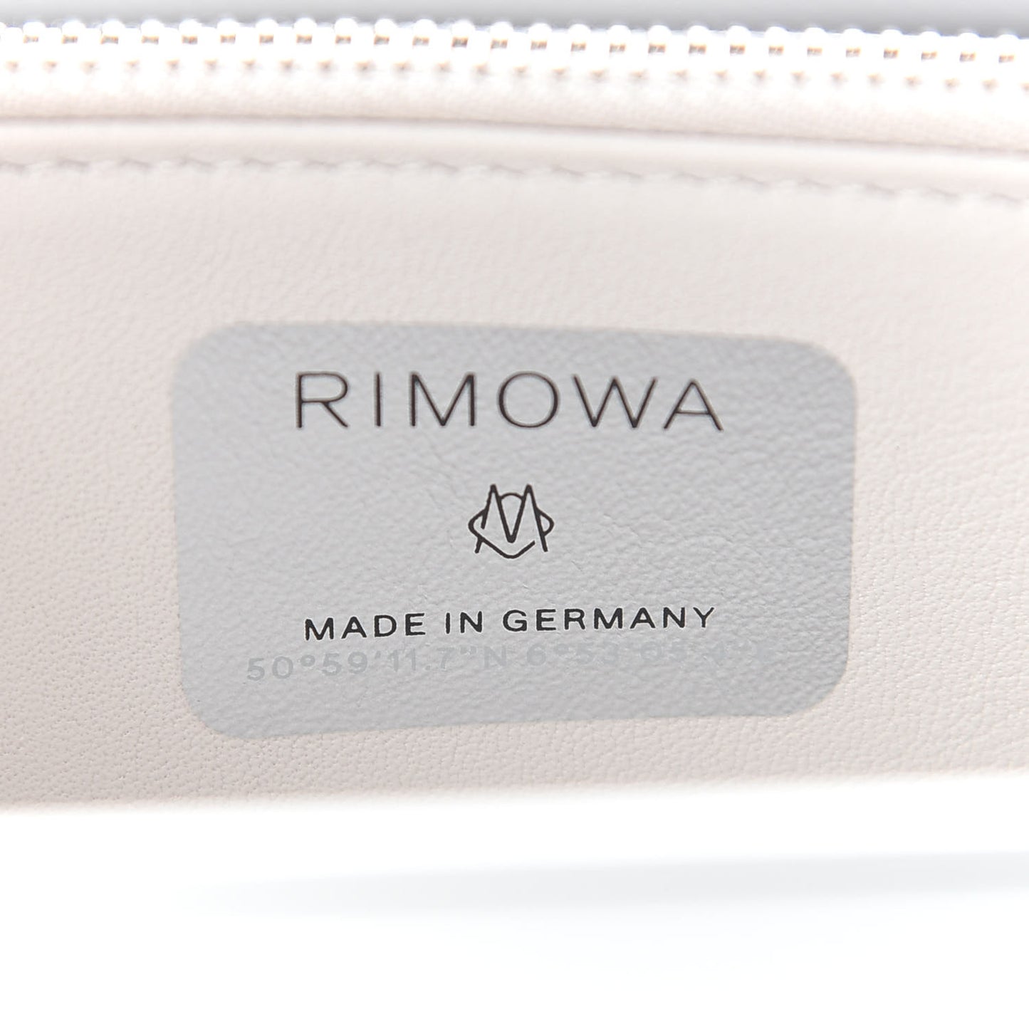 X RIMOWA Aluminum Personal Clutch On Strap Silver