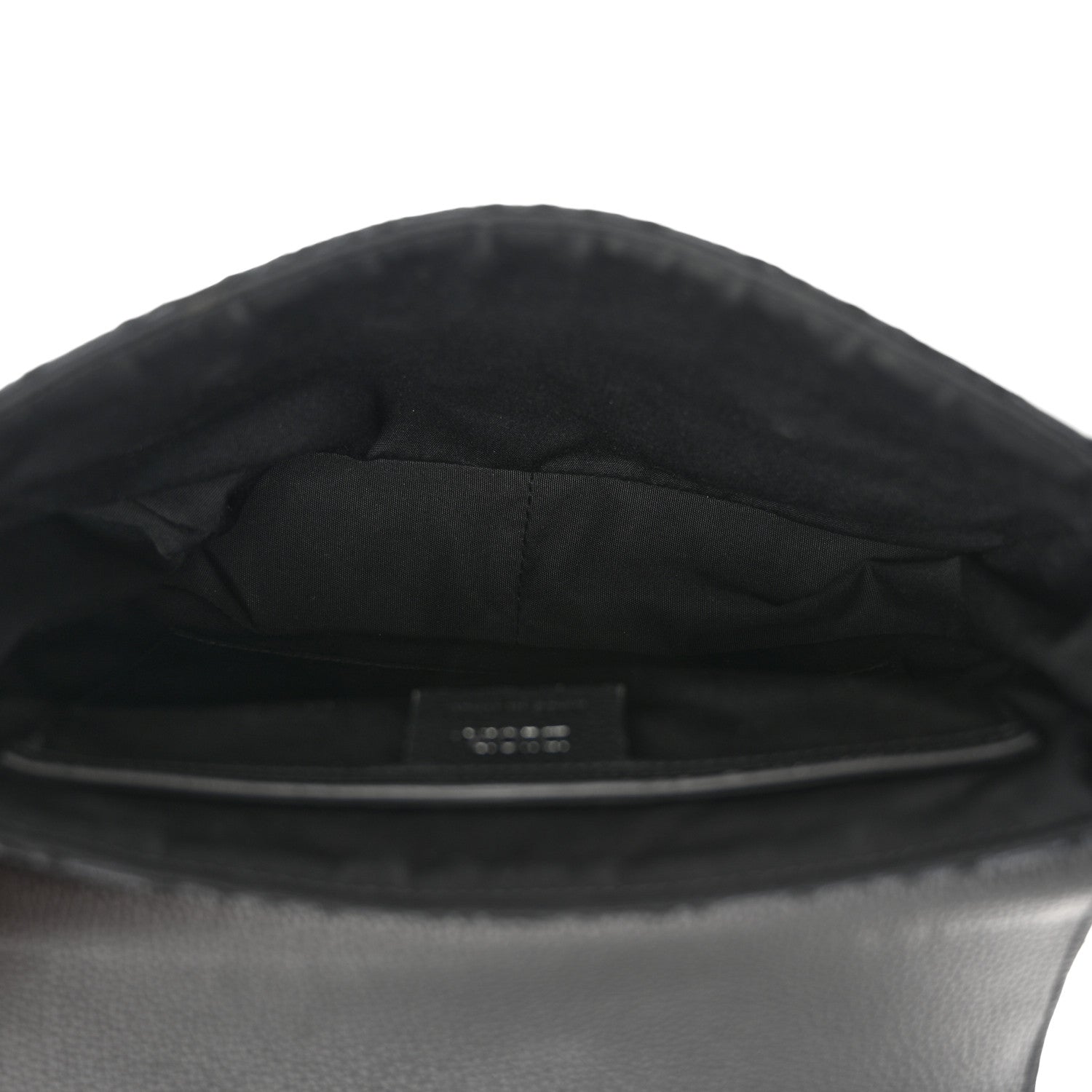 Christian Dior Grained Calfskin Oblique Mini Saddle Messenger Black 5 of 11