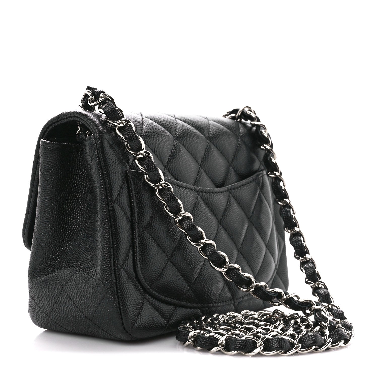 Chanel Caviar Quilted Mini Square Flap Black 2 of 10