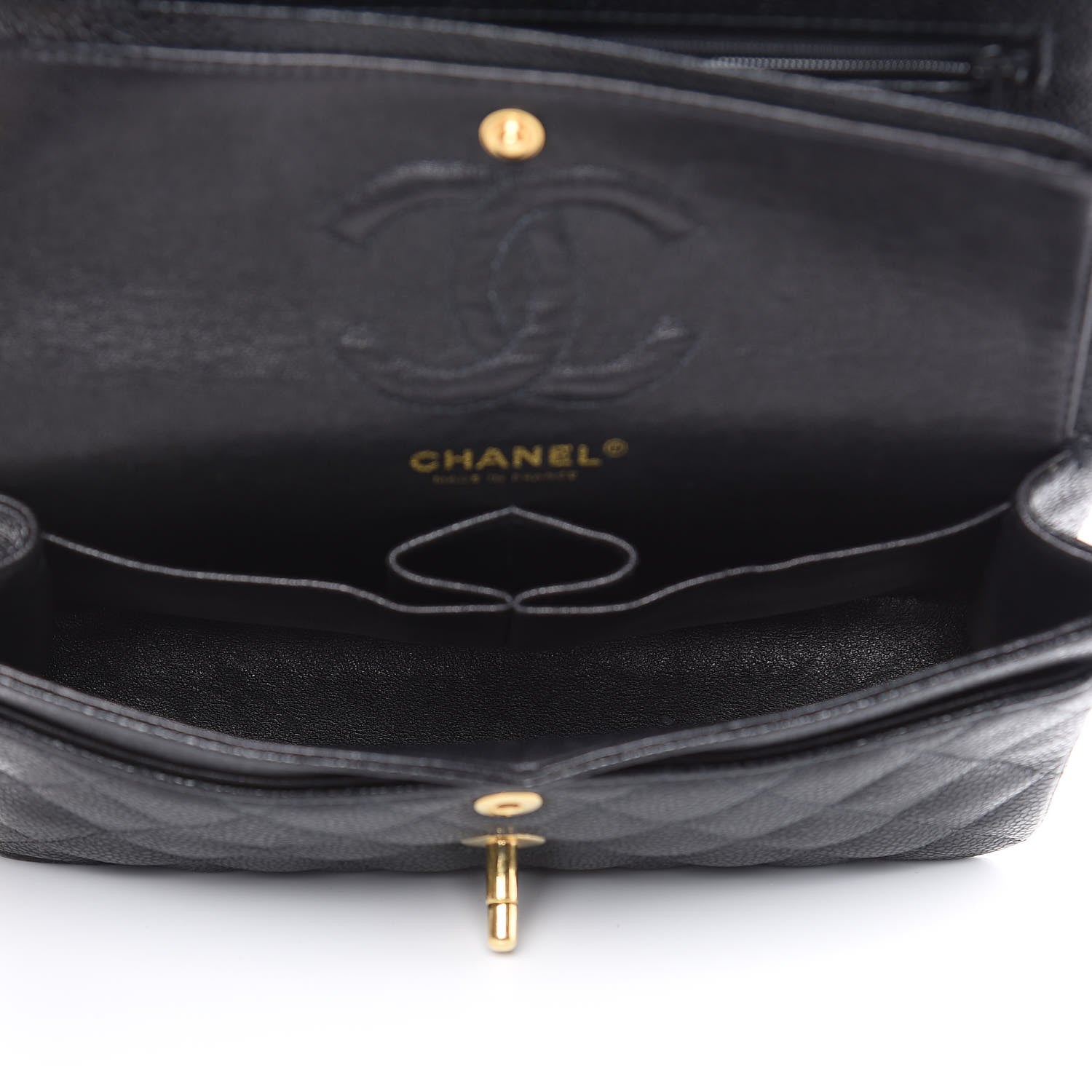 Chanel Caviar Quilted Small Double Flap Black 5 of 13