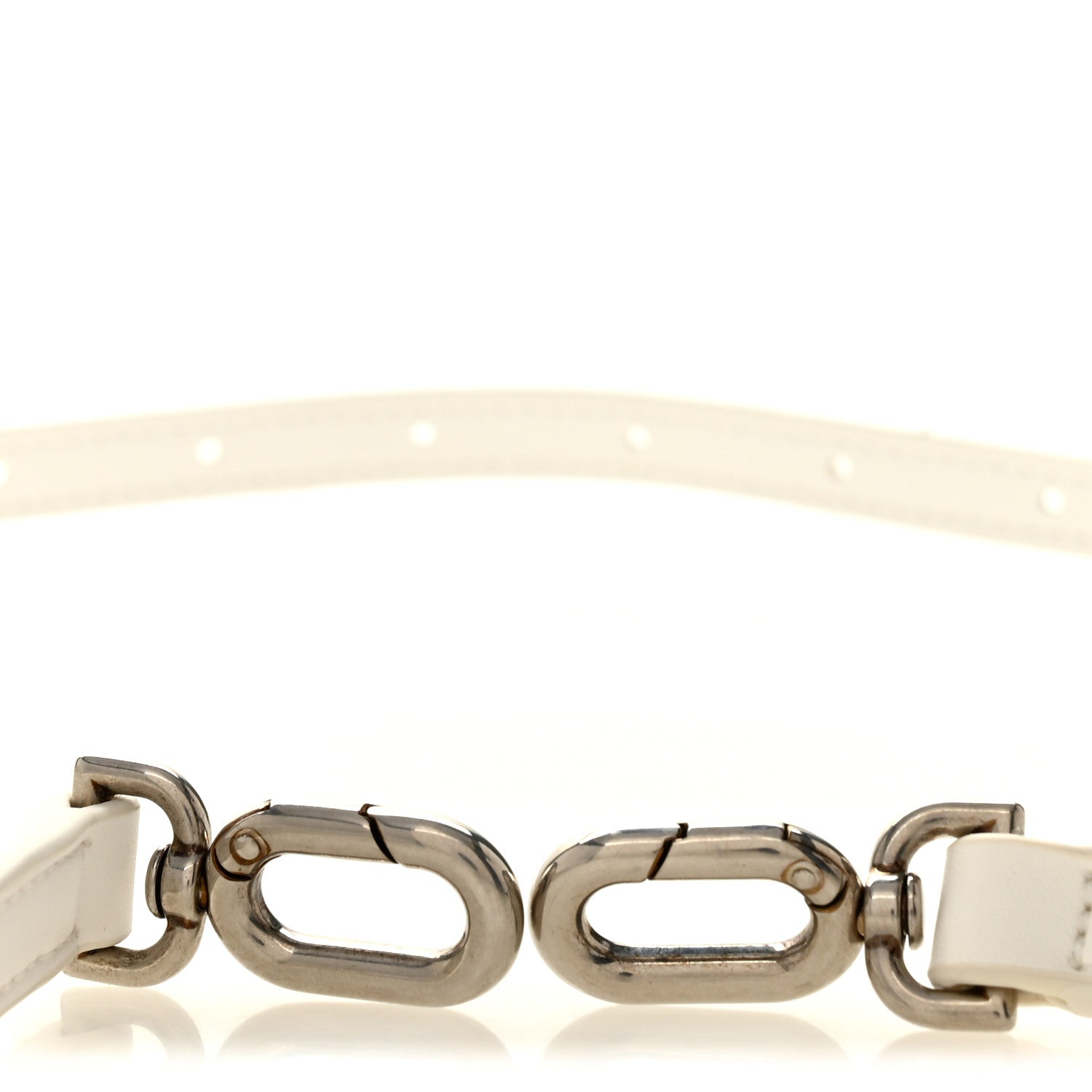 Balenciaga Calfskin Hourglass Shoulder Strap White 3 of 3