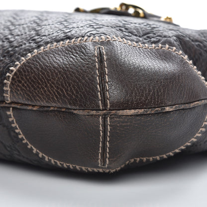 Gucci Guccissima New Pelham Satchel Dark Brown 13 of 13