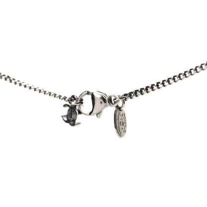 Chanel Crystal Timeless CC Necklace Ruthenium 4 of 5