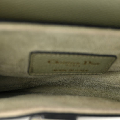 Christian Dior Grained Calfskin Mini Saddle Bag Sage Green 5 of 10