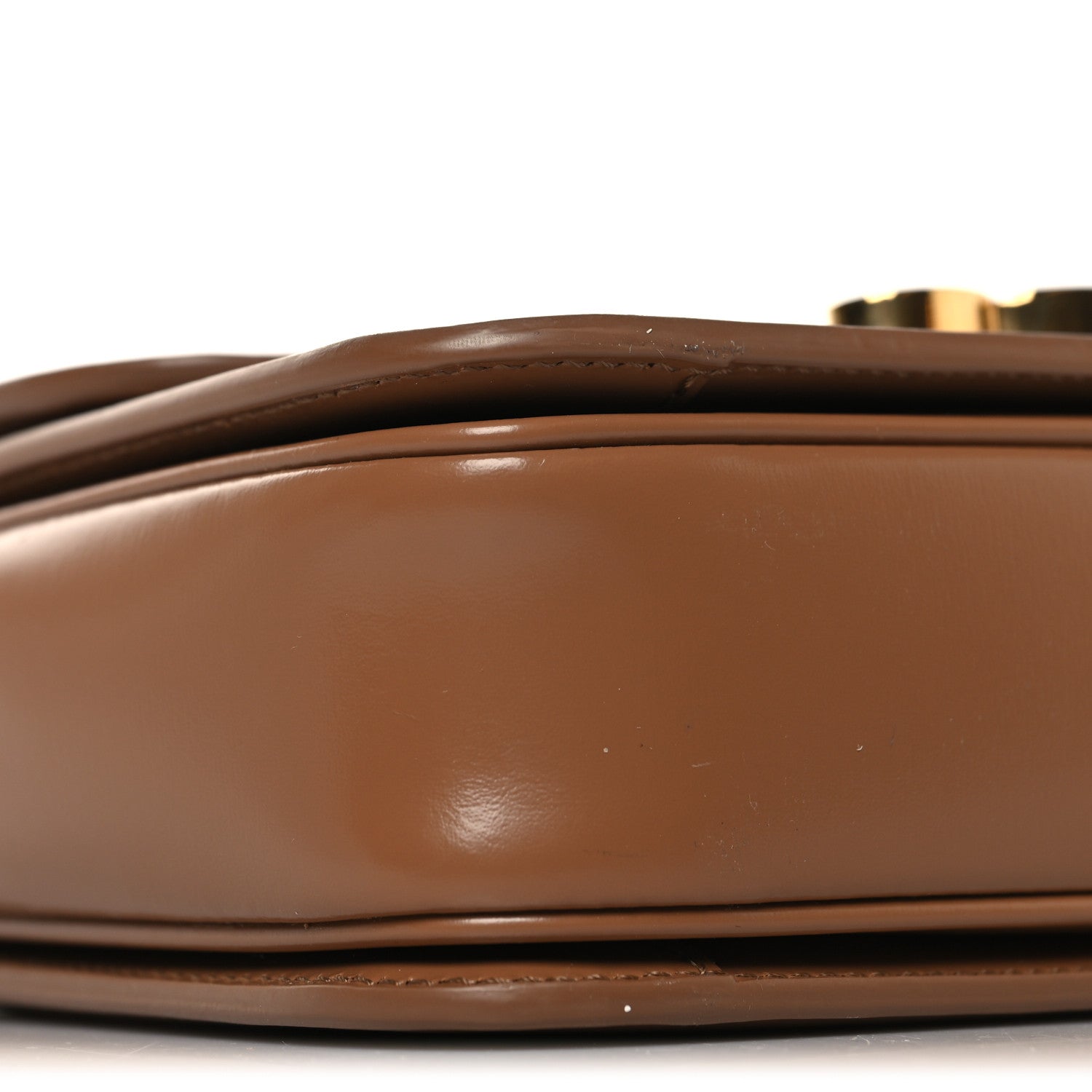 Celine Shiny Calfskin Teen Triomphe Bronze 8 of 10