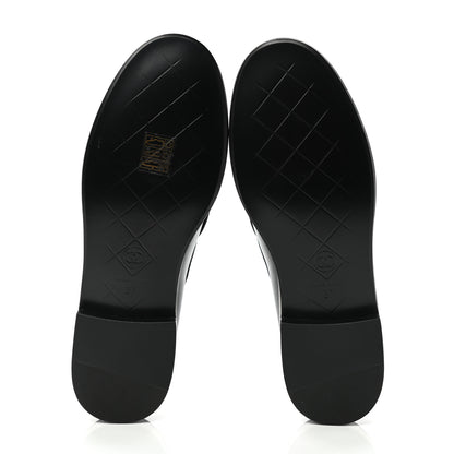 Chanel Lambskin Quilted CC Turnlock Loafers 37 Black 5 of 9