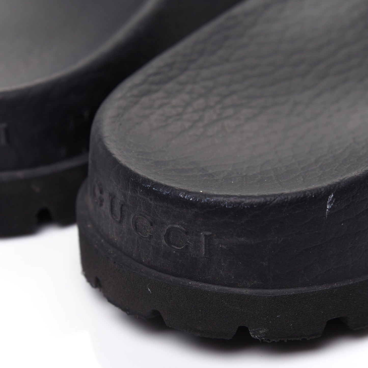 Rubber Web Mens Lug Sole Slide Sandals 9 Black Green Red